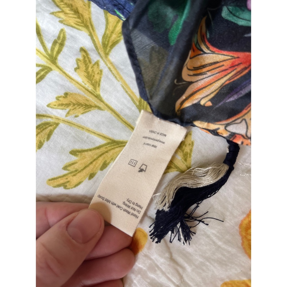 NWT Johnny Was Bursting Floral Silk Scarf - Picture 5 of 8